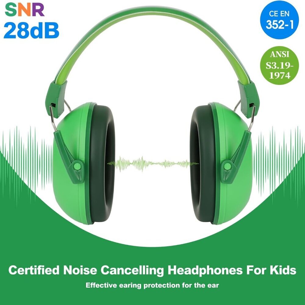 Noise Cancelling Headphones for Kids, Kids Ear Protection 28dB SNR Noise Reducti - Picture 3 of 8